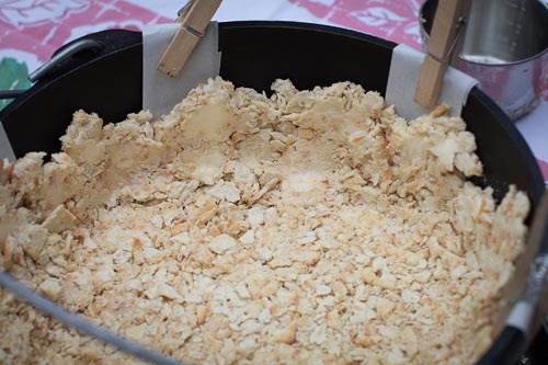 Crust is ready to be baked