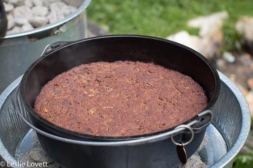 Done! Edges are pulling away from side of oven. Top is dark golden brown